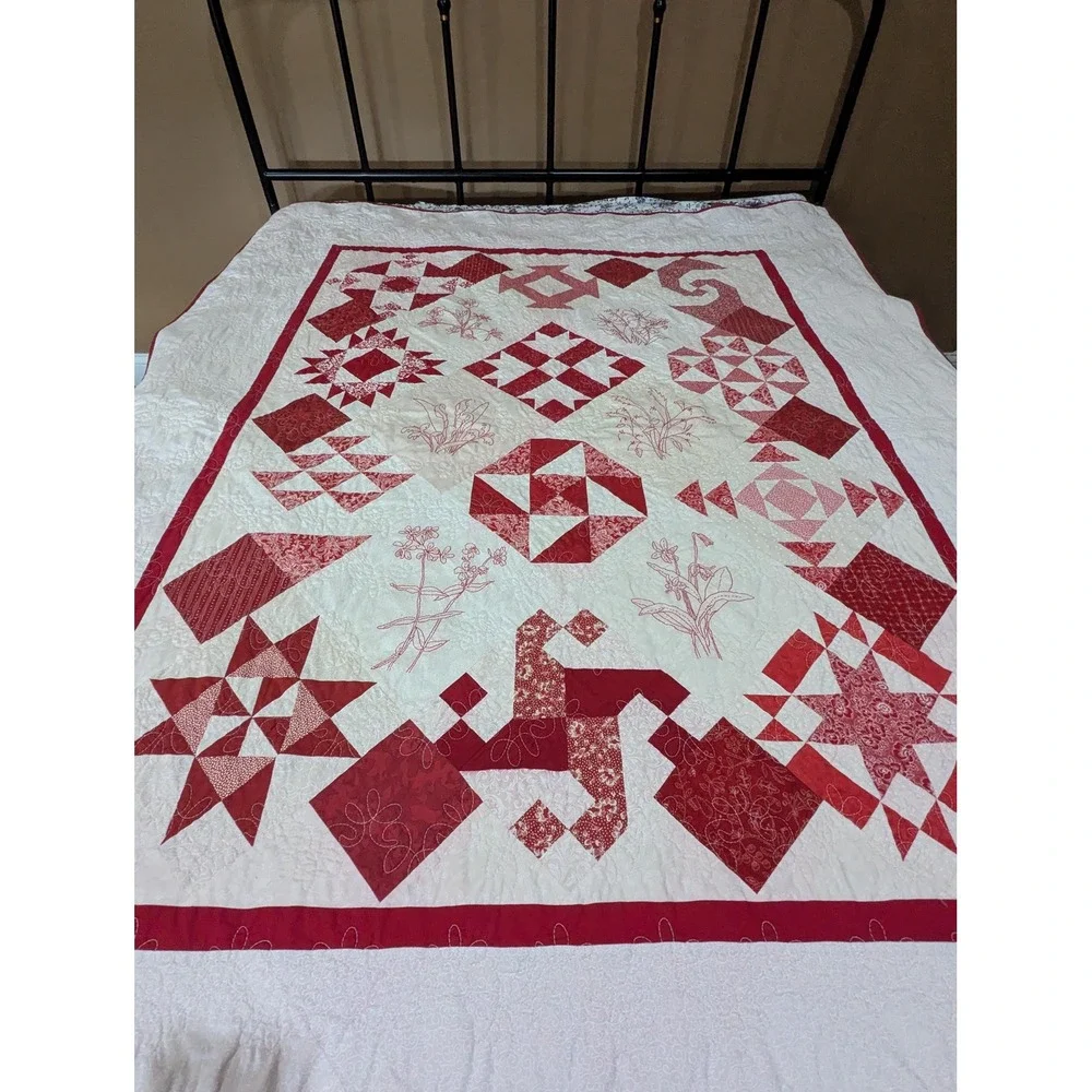 Vintage Handmade Quilt Twin Size